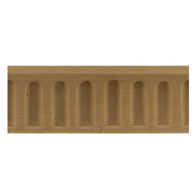 ColumnsDirect.com - 7/8"(H) x 1/4"(Relief) - Stainable Linear Moulding - Colonial Fluted Design - [Compo Material]