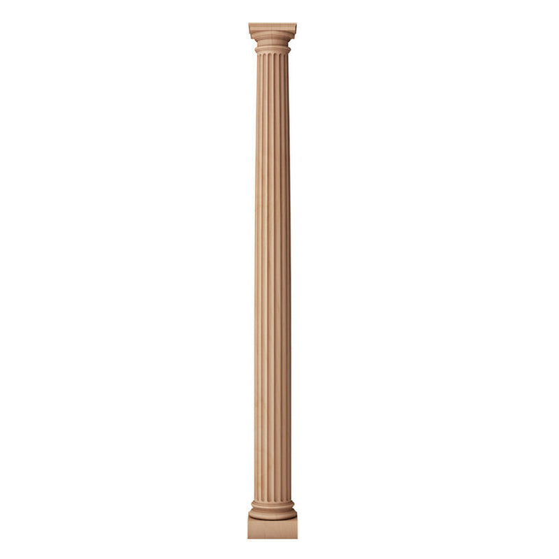 a roman doric solid wood fluted fireplace mantel column