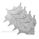 Large Plaster French Style Ceiling Medallion Comes in 4 Quarter Pieces
