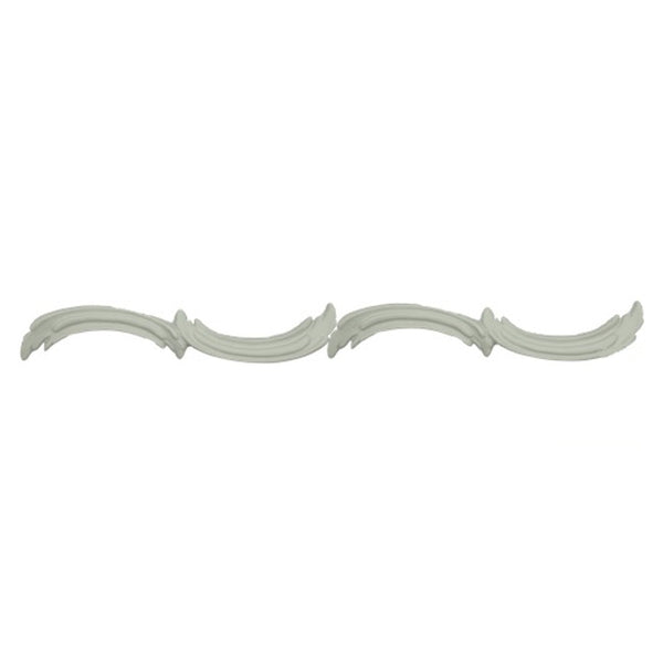 1-1/2"(H) x 5/8"(Relief) - Louis XV Running Panel Molding Design - [Plaster Material] - Brockwell Incorporated 