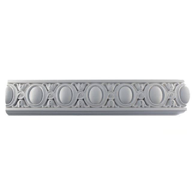 4"(H) x 1"(Relief) - Louis XIV Frieze Molding Design - [Plaster Material] - Brockwell Incorporated 