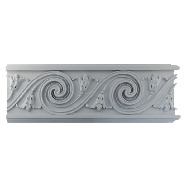 7"(H) x 7/8"(Relief) - Louis XVI Frieze Molding Design - [Plaster Material] - Brockwell Incorporated 