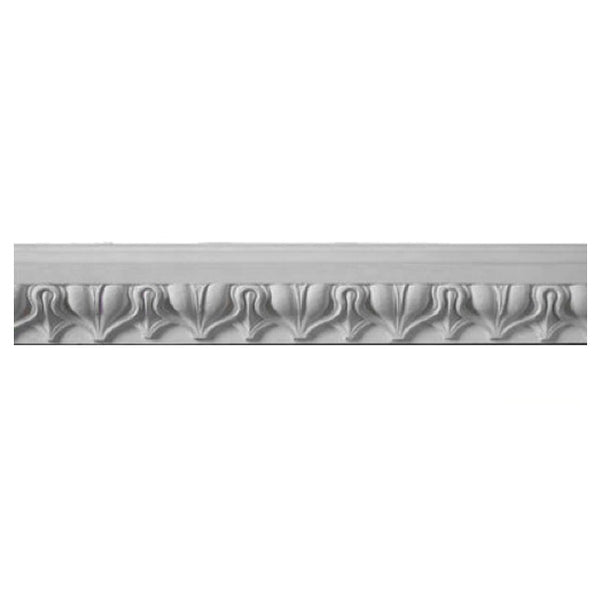 2-3/4"(H) x 1-1/8"(Relief) - Italian Lamb's Tongue Frieze Molding Design - [Plaster Material] - Brockwell Incorporated 