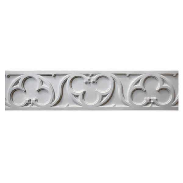 8-1/2"(H) x 1/2"(Proj.) - Repeat: 24-1/8" - Gothic Frieze Molding Design - [Plaster Material] - Brockwell Incorporated 