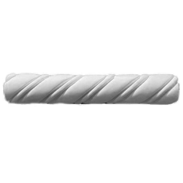 3-1/2"(H) x 1-7/8"(Proj.) - Spanish Style Rope Molding Design - [Plaster Material] - Brockwell Incorporated 