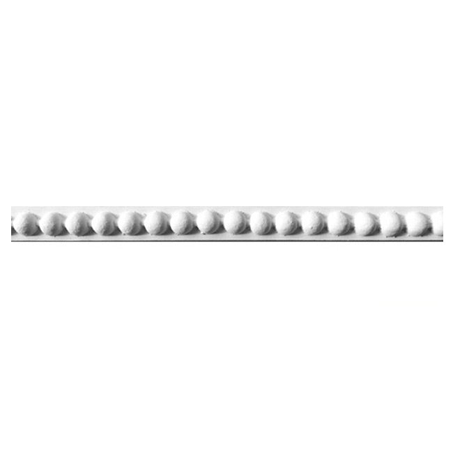 7/16"(H) x 3/8"(Relief) - Renaissance Bead Panel Molding Design - [Plaster Material] - Brockwell Incorporated 