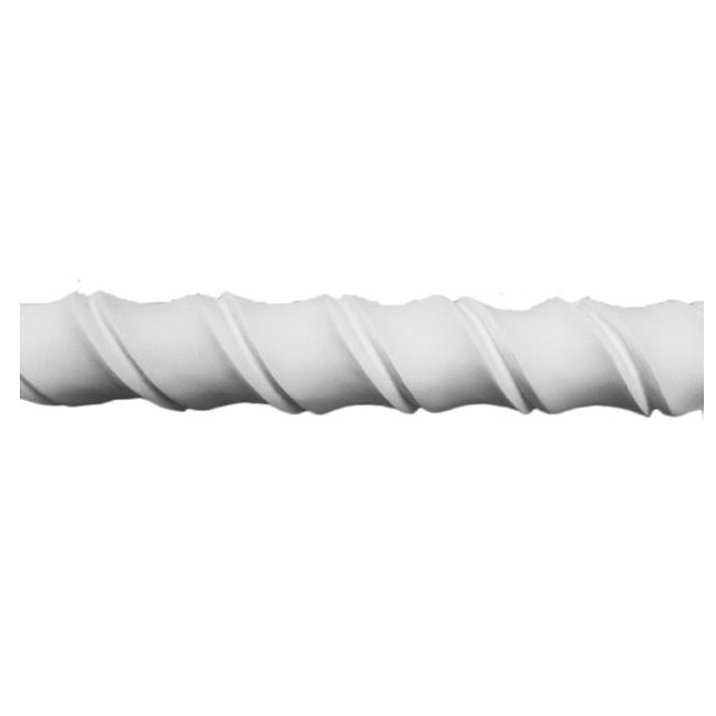 1-1/2"(H) x 7/8"(Relief) - Decorative Rope Molding Design - [Plaster Material] - Brockwell Incorporated 
