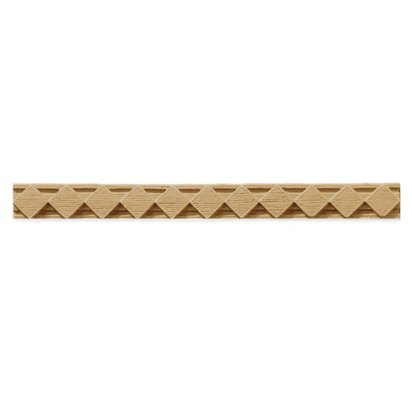 1"(H) x 3/16"(Relief) - Interior Linear Moulding - Flemish Diamond Geometric Design - [Compo Material] - Brockwell Incorporated 