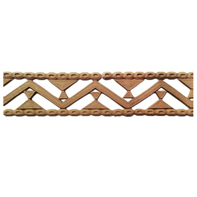 2"(H) x 1/8"(Relief) - Interior Linear Moulding - Chinese Geometric Design - [Compo Material] - Brockwell Incorporated 