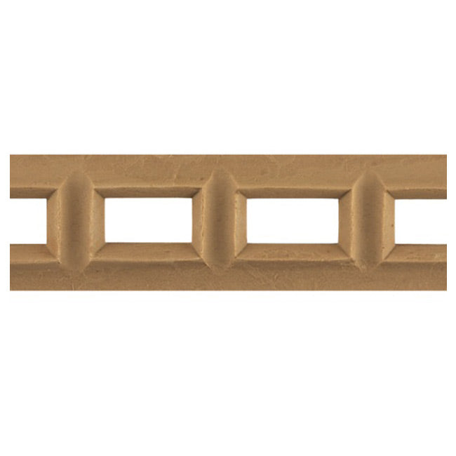 1-1/2"(H) x 3/16"(Relief) - Interior Linear Moulding - Classic Geometric Design - [Compo Material] - Brockwell Incorporated 