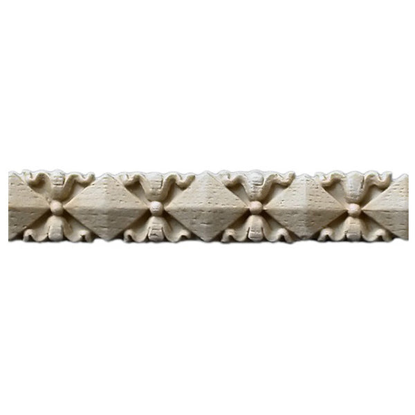 3/4"(H) x 3/16"(Relief) - Stainable Linear Molding - Flemish Specialty Geometric Design - [Compo Material] - Brockwell Incorporated 