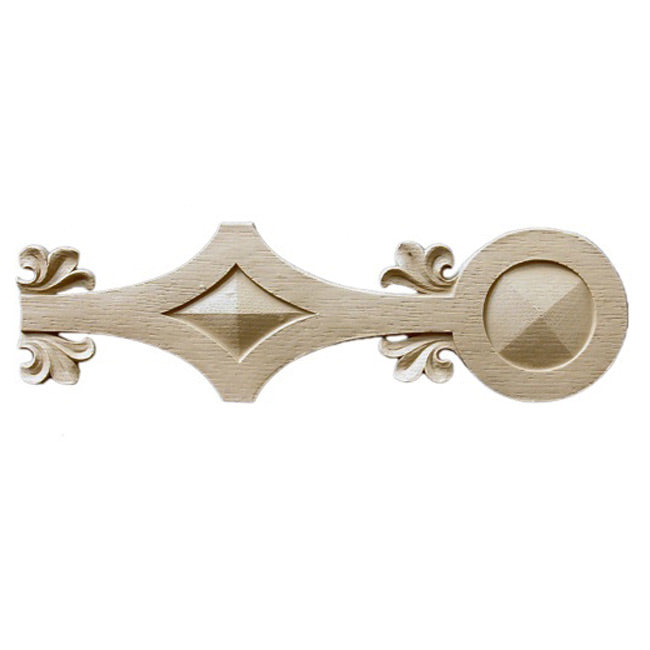 3-7/8"(H) x 1/4"(Relief) - Stainable Linear Molding - Romanesque Geometric Design - [Compo Material] - Brockwell Incorporated 