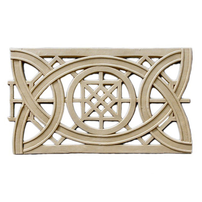 4-3/4"(H) x 5/16"(Relief) - Linear Moulding - Sullivan Geometric Knot Design - [Compo Material] - Brockwell Incorporated 
