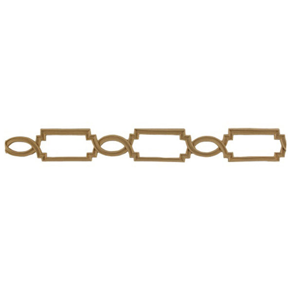 1-11/16"(H) x 1/8"(Relief) - Linear Moulding - Elizabethan Chain Link Design - [Compo Material] - Brockwell Incorporated 