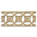 4-7/8"(H) x 3/16"(Relief) - Linear Moulding - Moorish Geometric Design - [Compo Material] - Brockwell Incorporated 