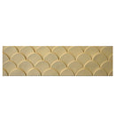 3-1/4"(H) x 1/4"(Relief) - Modern Fish Scale Geometric Linear Molding Design - [Compo Material] - Brockwell Incorporated 