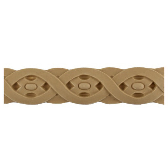 1-3/8"(H) x 3/16"(Relief) - French Knot Geometric Linear Molding Design - [Compo Material] - Brockwell Incorporated 