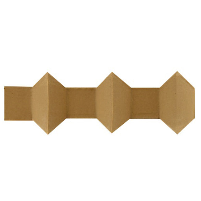 2"(H) x 5/8"(Relief) - Modern Dentil Geometric Linear Molding Design - [Compo Material] - Brockwell Incorporated 