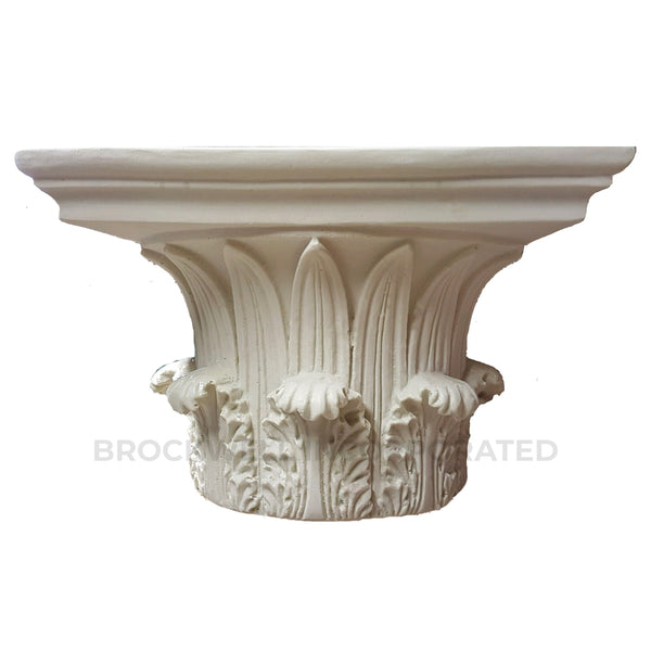 Greek Corinthian - "Temple of the Winds" Round Plaster Column Capital from Brockwell Incorporated