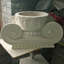 Ionic Order (Greek) - Erechtheum w/ Necking - ROUND Column Capital - [Plaster Material] - Brockwell Incorporated 