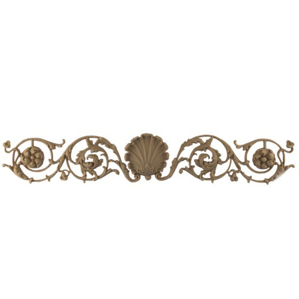 Shop Beautiful 18-1/4"(W) x 3"(H) x 7/16"(Relief) - French Shell w/ Vines Horizontal Design - [Compo Material]-HRZ-3567-CP-2
