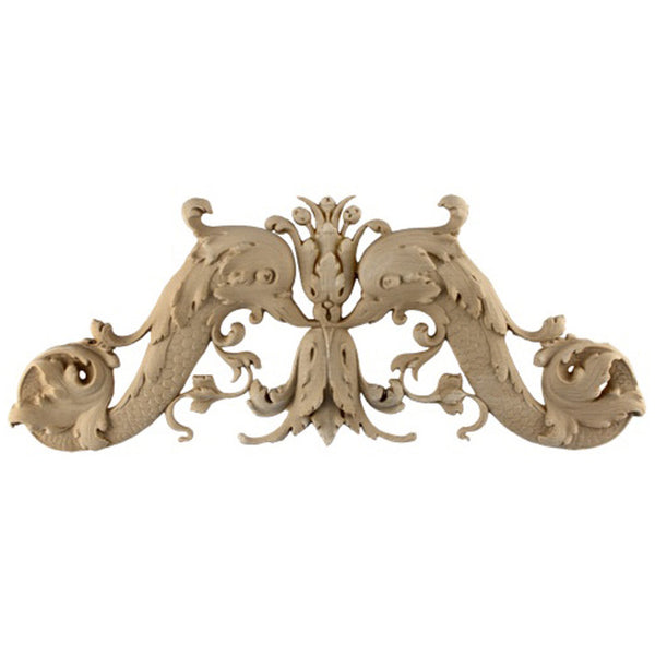 Shop Beautiful 16-1/4"(W) x 6-3/4"(H) x 3/4"(Relief) - Italian Renaissance Fish Horizontal Design - [Compo Material]-HRZ-2667-CP-2