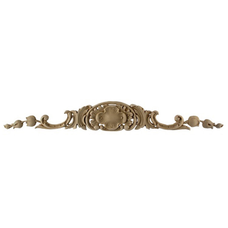 Shop Beautiful 21-5/8"(W) x 3"(H) x 5/16"(Relief) - Stain-Grade Louis XV Horizontal Design - [Compo Material]-HRZ-6277-CP-2