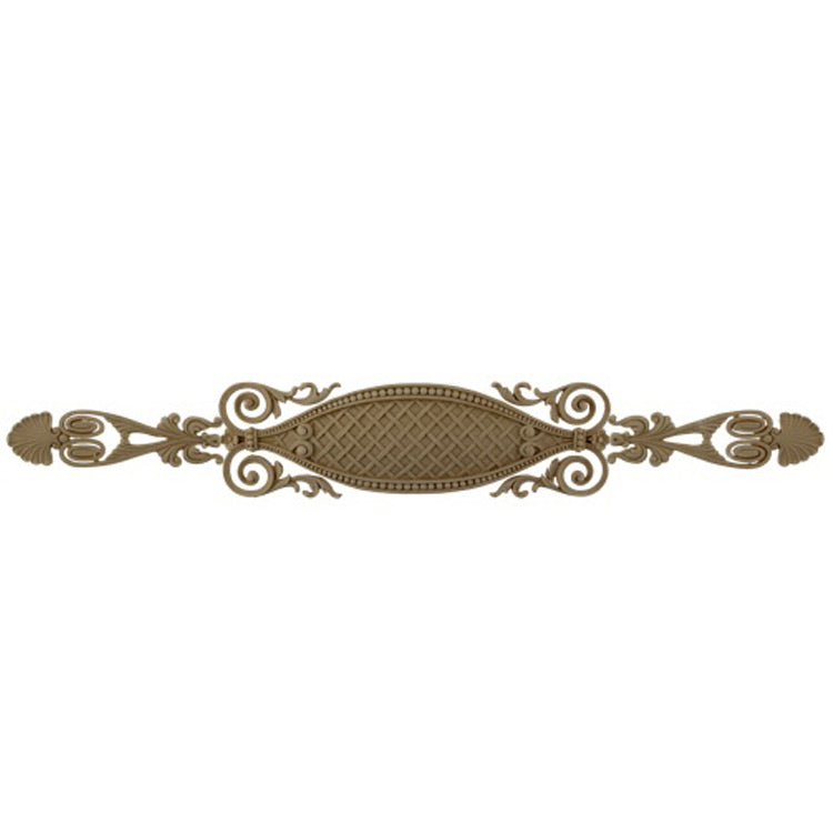 Shop Beautiful 25-1/2"(W) x 3-1/2"(H) x 3/16"(Relief) - Stain-Grade Empire Style Horizontal Design - [Compo Material]-HRZ-5429-CP-2