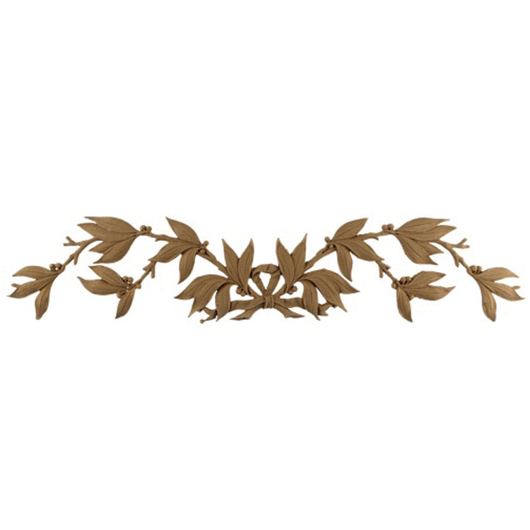 Shop Beautiful 23-1/2"(W) x 5-1/4"(H) x 1/4"(Relief) - French Leaf & Berry Branches Horizontal Design - [Compo Material]-HRZ-60711-CP-2