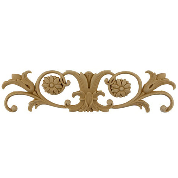 Shop Beautiful 11"(W) x 2-3/4"(H) x 1/4"(Relief) - Bell Flower Horizontal Design - [Compo Material]-HRZ-73231-CP-2