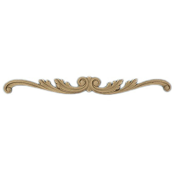 Shop Beautiful 15-3/4"(W) x 1-1/4"(H) - Decorative Leaf Stain-Grade Horizontal Design - [Compo Material]-HRZ-F1563-CP-2