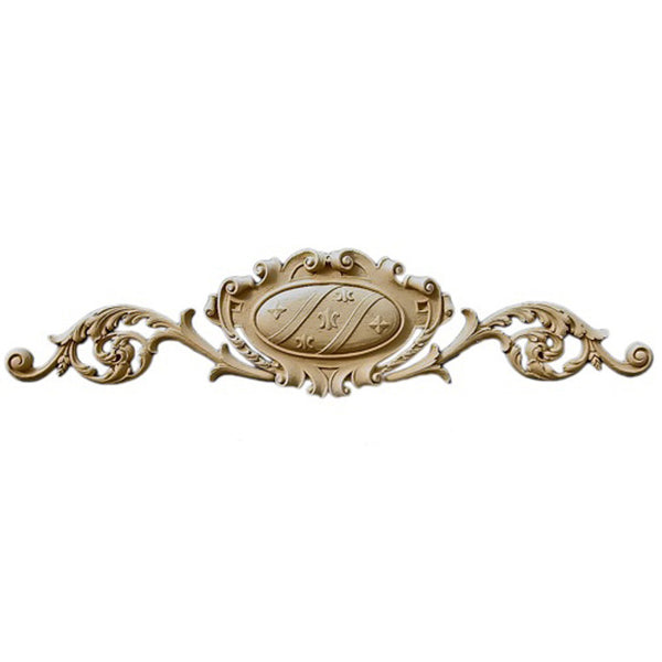 Shop Beautiful 15"(W) x 3-1/2"(H) - Stain-Grade Shield Horizontal Design - [Compo Material]-HRZ-F2155-CP-2