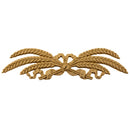 Shop Beautiful 10-1/4"(W) x 2-1/2"(H) - Wheat & Ribbon Decorative Horizontal Design - [Compo Material]-HRZ-F3721-CP-2