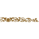 Shop Beautiful 10"(W) x 1-1/4"(H) - Vine & Leaves in Scroll Pattern Horizontal Design - [Compo Material]-HRZ-F2151-CP-2