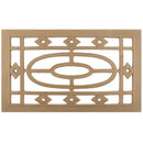 Shop Beautiful 18"(W) x 11-1/8"(H) - Decorative Grille Horizontal Design - [Compo Material]-HRZ-F6957-CP-2