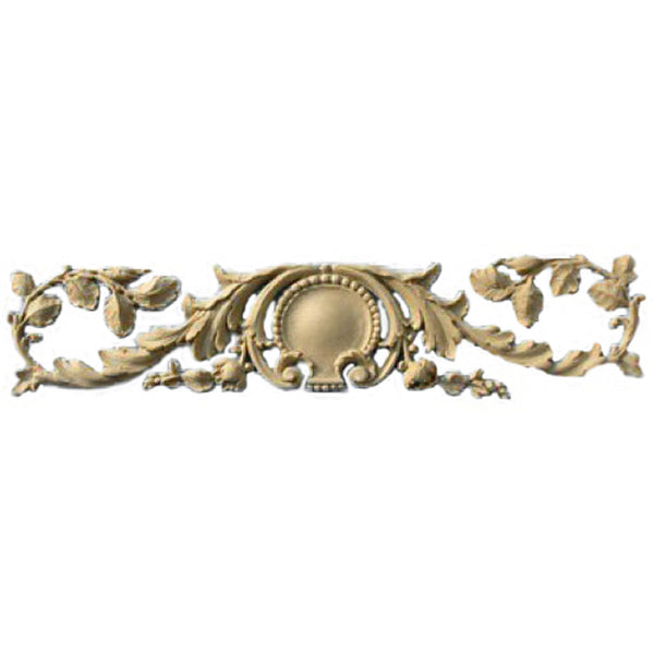 Shop Beautiful 12"(W) x 2-1/2"(H) - Floral Band w/ Shell Decorative Horizontal Design - [Compo Material]-HRZ-F1451-CP-2
