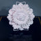 9" (Diam.) x 2-1/4" (Relief) - Floral Bulb Ring - [Plaster Material]
