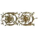 11"(H) x 1"(Relief) - Italian Renaissance Scroll Linear Molding Design - [Compo Material]-Brockwell Incorporated