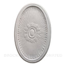Beautiful Louis XVI plaster oval ceiling medallion from Brockwell Incorporated