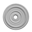 32" (Diam.) x 1-1/2" (Relief) - Hole: 4" - Smooth Style Round Ceiling Medallion - [Plaster Material] - Brockwell Incorporated 