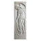 12" (W) x 36" (H) x 3/4" (Relief) - Art Deco Female Wall Panel - [Plaster Material] - Brockwell Incorporated 