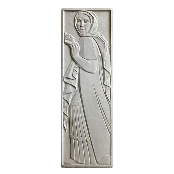 12" (W) x 36" (H) x 3/4" (Relief) - Art Deco Wall Panel - [Plaster Material] - Brockwell Incorporated 