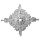 32" (W) x 38-1/2" (H) x 1" (Relief) - Decorative Ceiling Medallion - [Plaster Material] - Brockwell Incorporated 