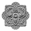 34" (W) x 34" (H) x 2-1/4" (Relief) - Victorian Medallion w/ Plug - [Plaster Material] - Brockwell Incorporated 