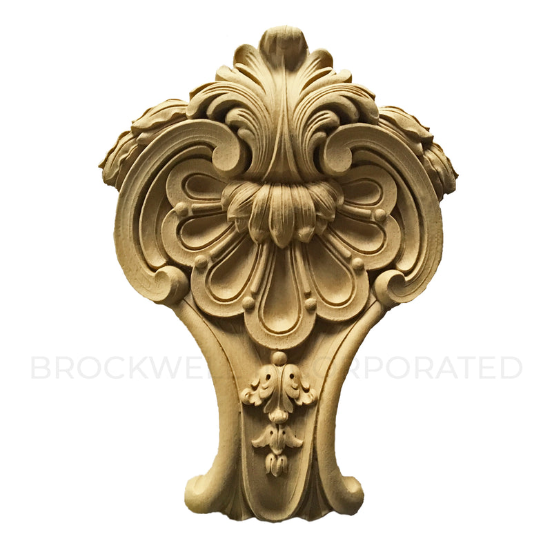 Brockwell Incorporated's Decorative Louis XVI Composition Shield Applique