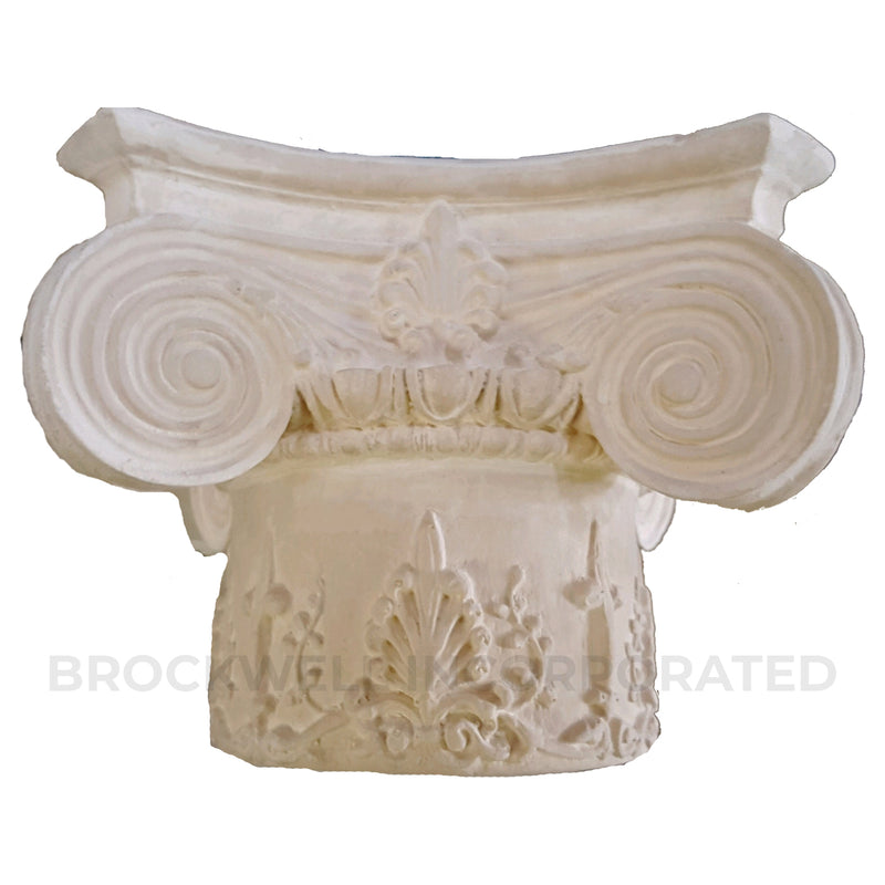 Modern Empire with Decorative Necking Plaster Round Column Capital - Brockwell Incorporated