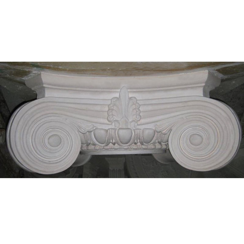 Beautiful plaster round Modern Empire Ionic column capital design