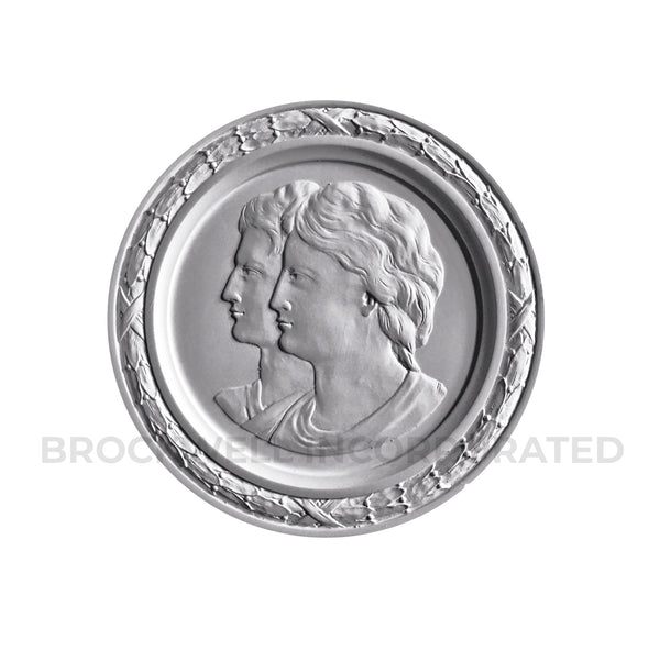 Louis XVI plaster cameo medallion design from Brockwell Incorporated