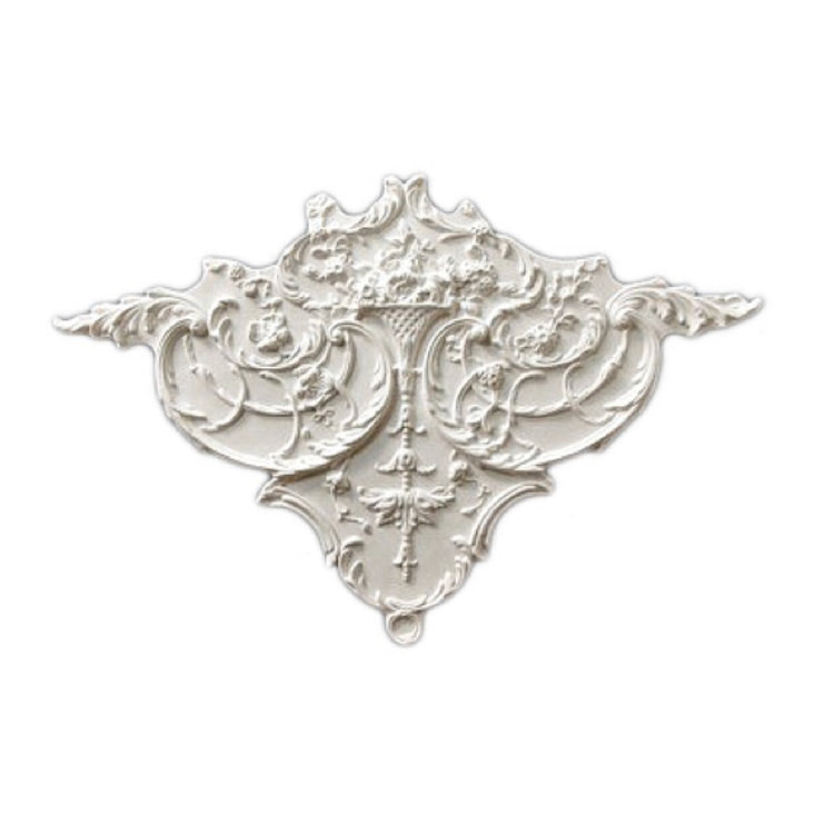 Easy to Install - 20" (W) x 20" (H) x 1" (Relief) - Louis XV Style Corner Applique - [Plaster Material] from Brockwell Incorporated