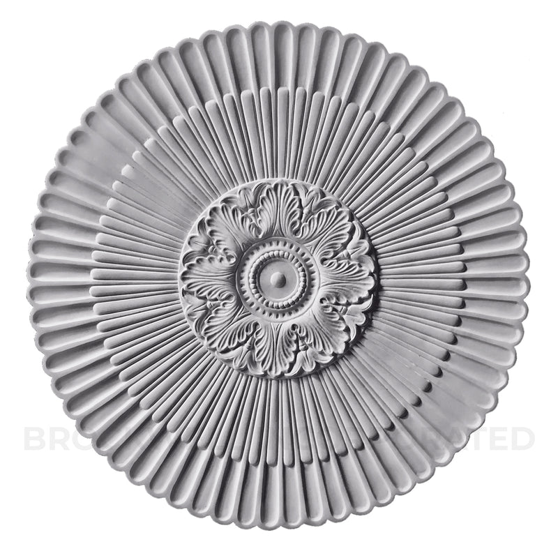 Buy Colonial Fluted Plaster Ceiling Medallion Design Online from Brockwell Incorporated